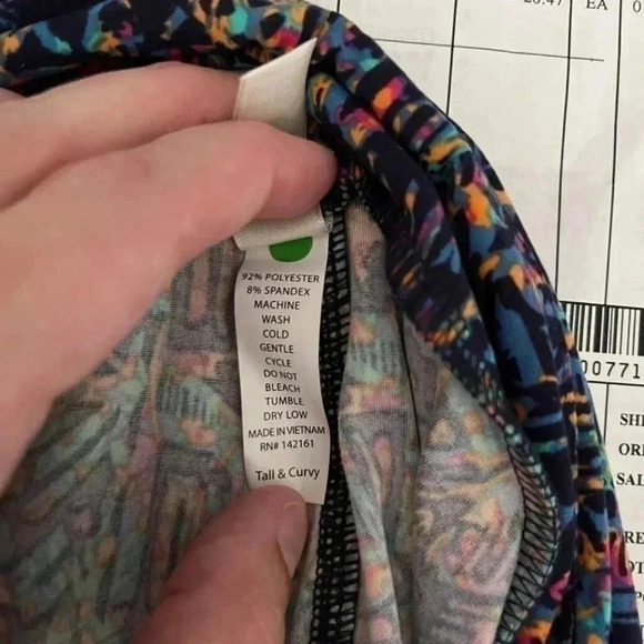 Lularoe TC Black 90’s coloring Legging - Picture 2 of 4